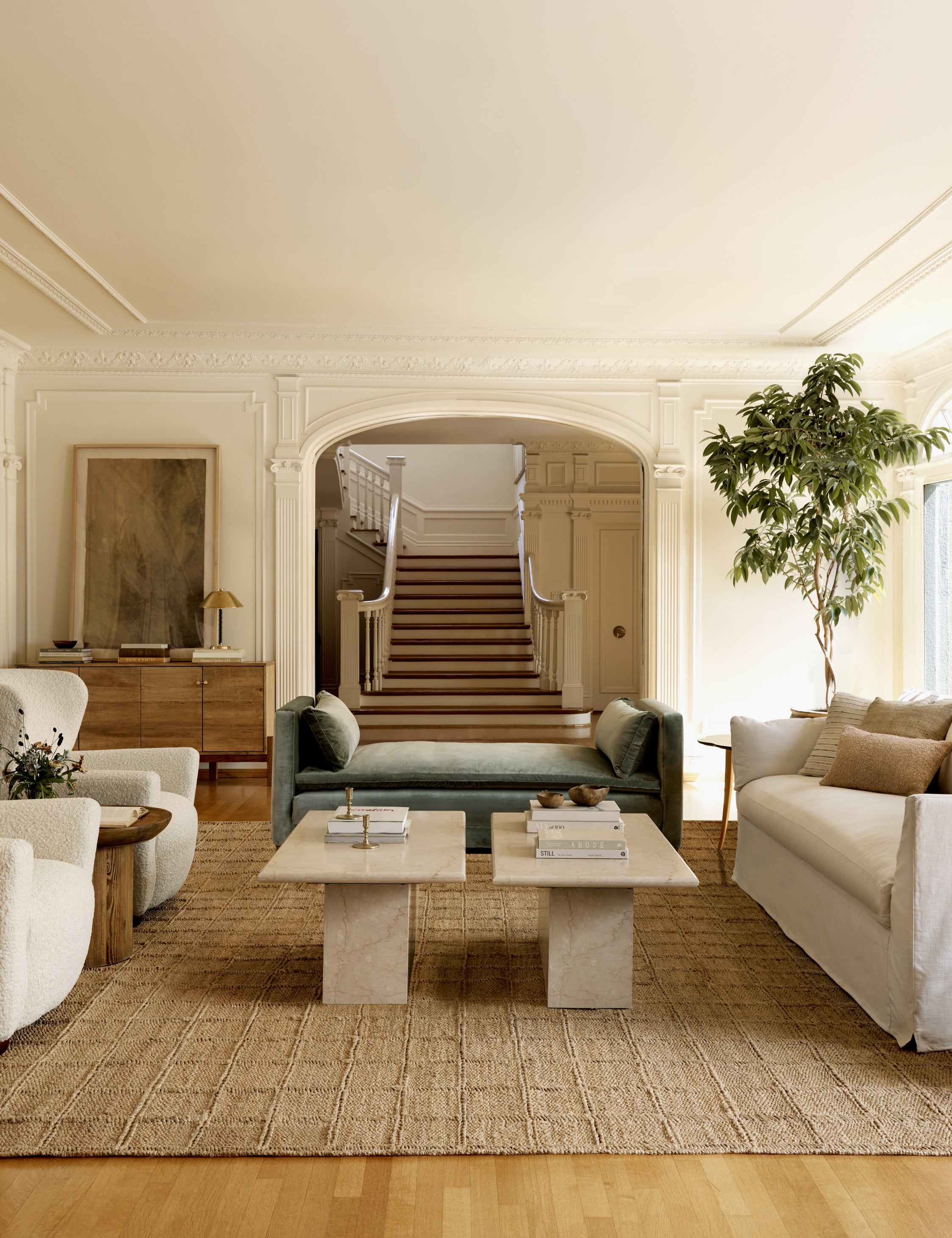 Lulu and Georgia Open Box: Leonel Coffee Table, Cream Marble - view 2