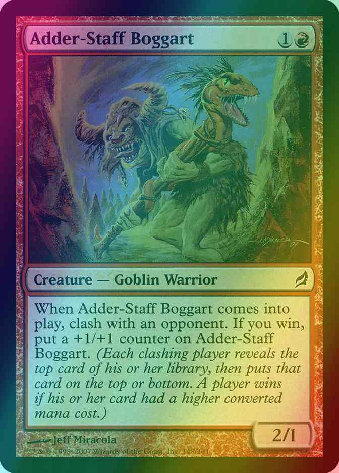 Adder-staff boggart 148 – Magic Adder-Staff Boggart [148] [Lorwyn] [Foil]