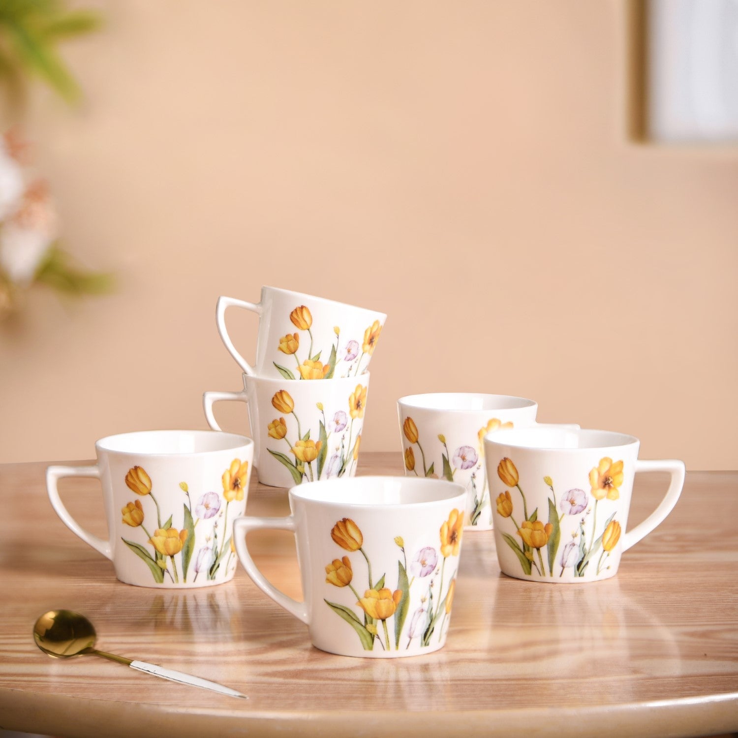 Nestasia Tulip Of The Valley Tea Cup Set Of 6 150ml - view 2