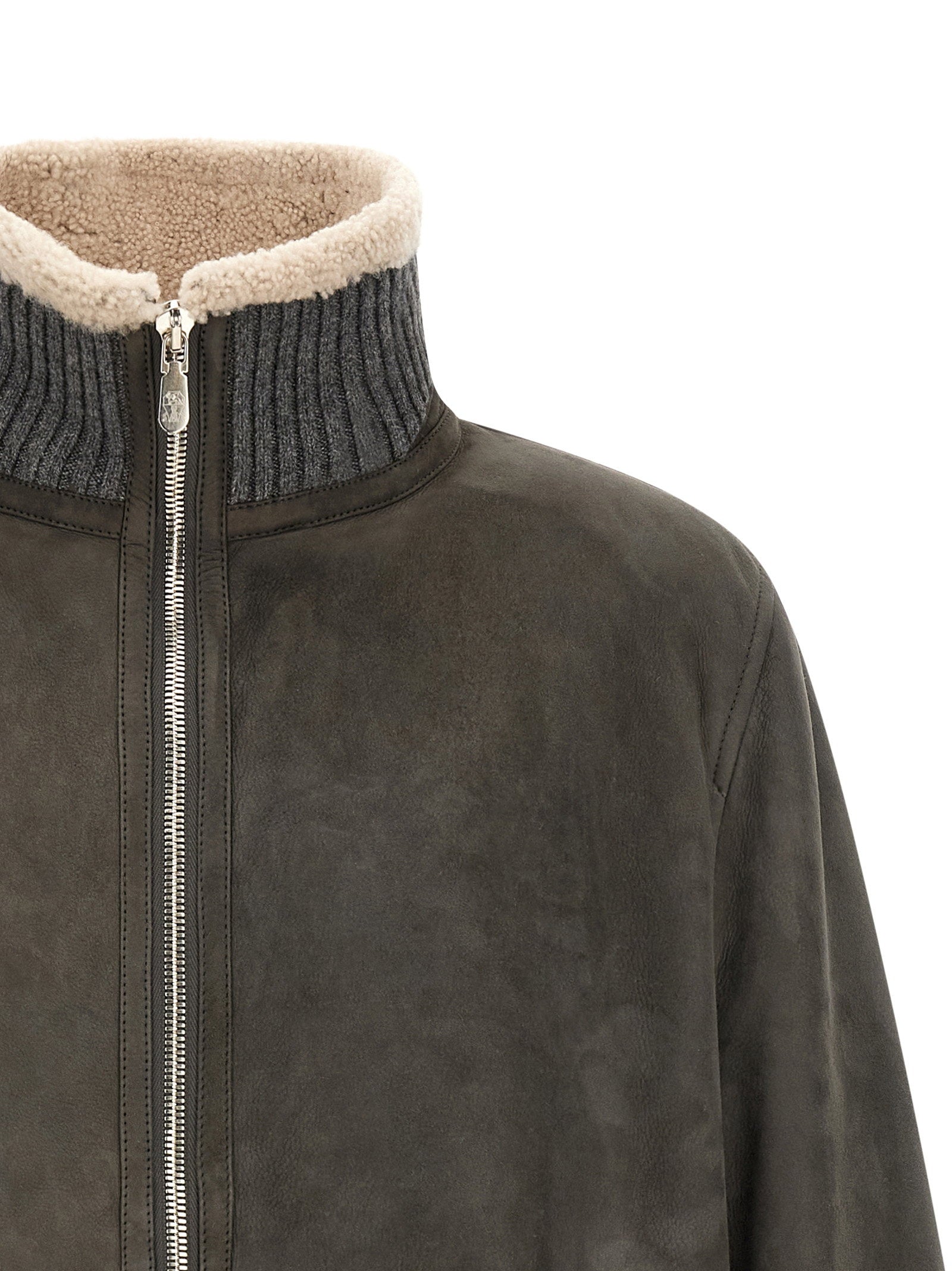 Brunello Cucinelli Leather Jacket - view 3
