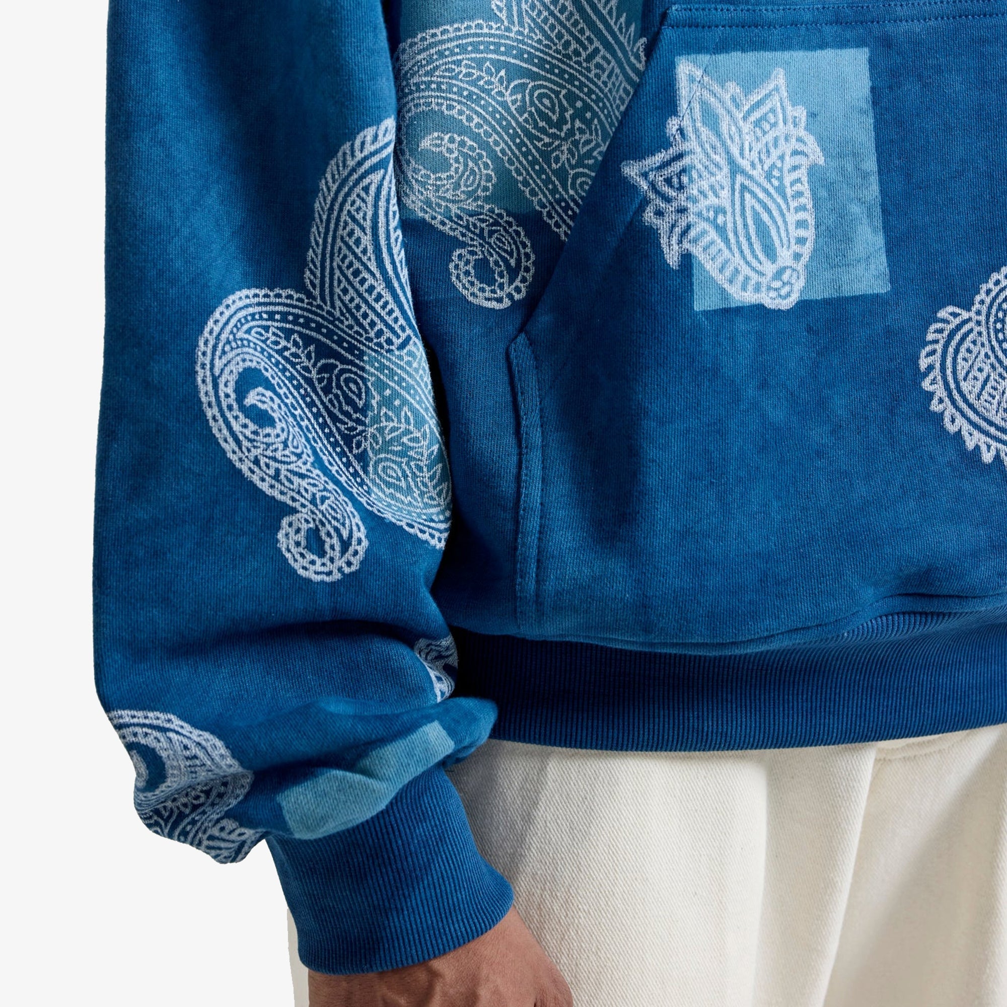 F A R A K | Handmade Indigo Hoodie { Blue - view 4