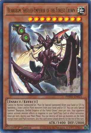 Beargram shelled emperor – Yu-Gi-Oh! Beargram, Shelled Emperor of the Forest Crown - PHHY-EN021 - Ultra Rare - 1st Edition