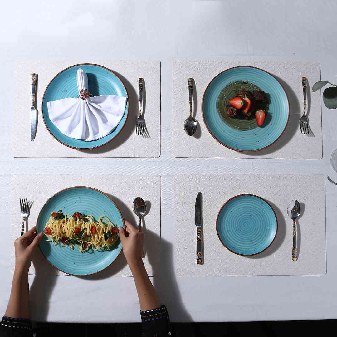 Wonderchef Valentina Reversible Diamond & Textured Placemat Set of 6 - view 8