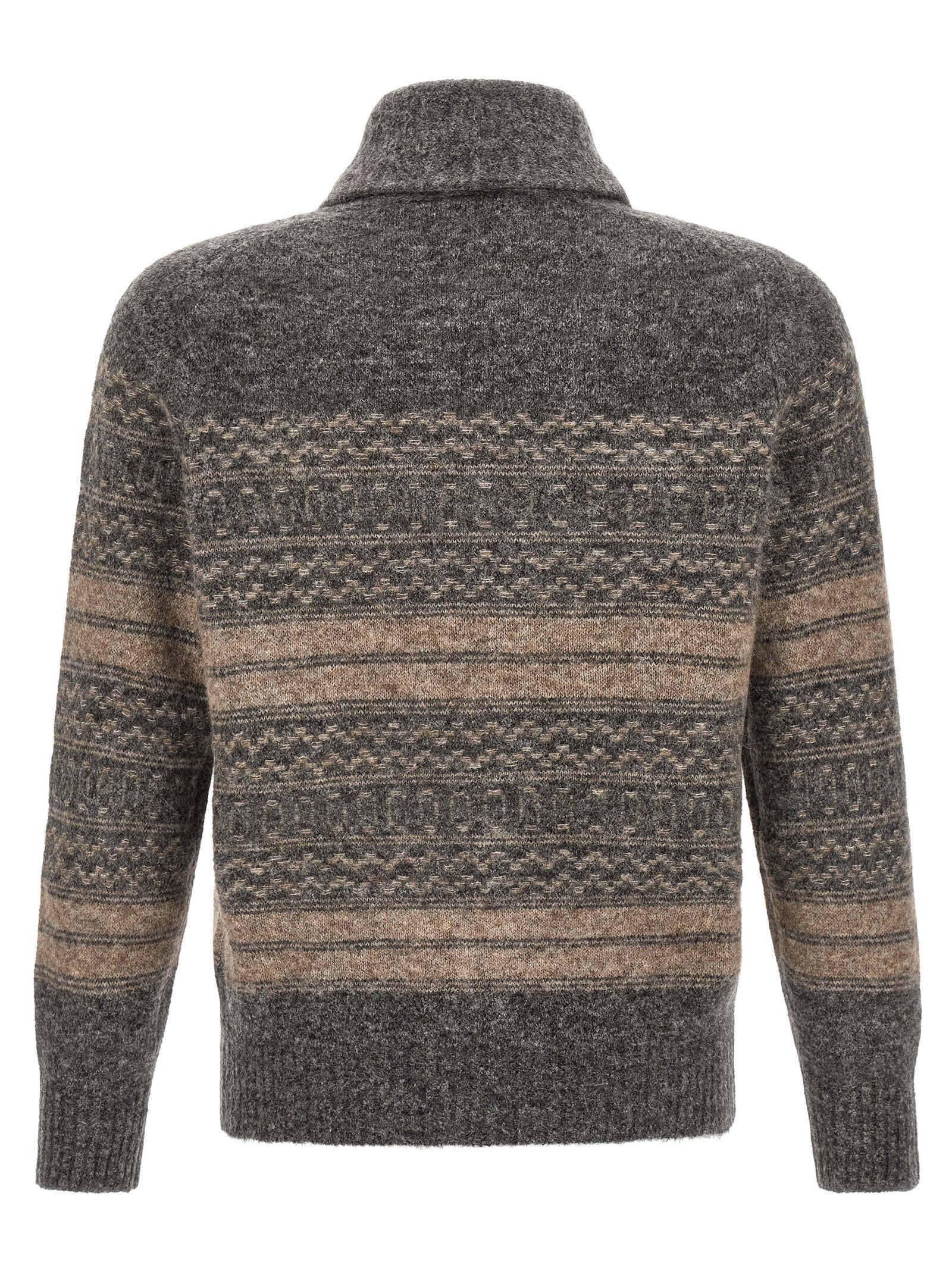 Brunello Cucinelli Nordic Jacquard Cardigan - view 2