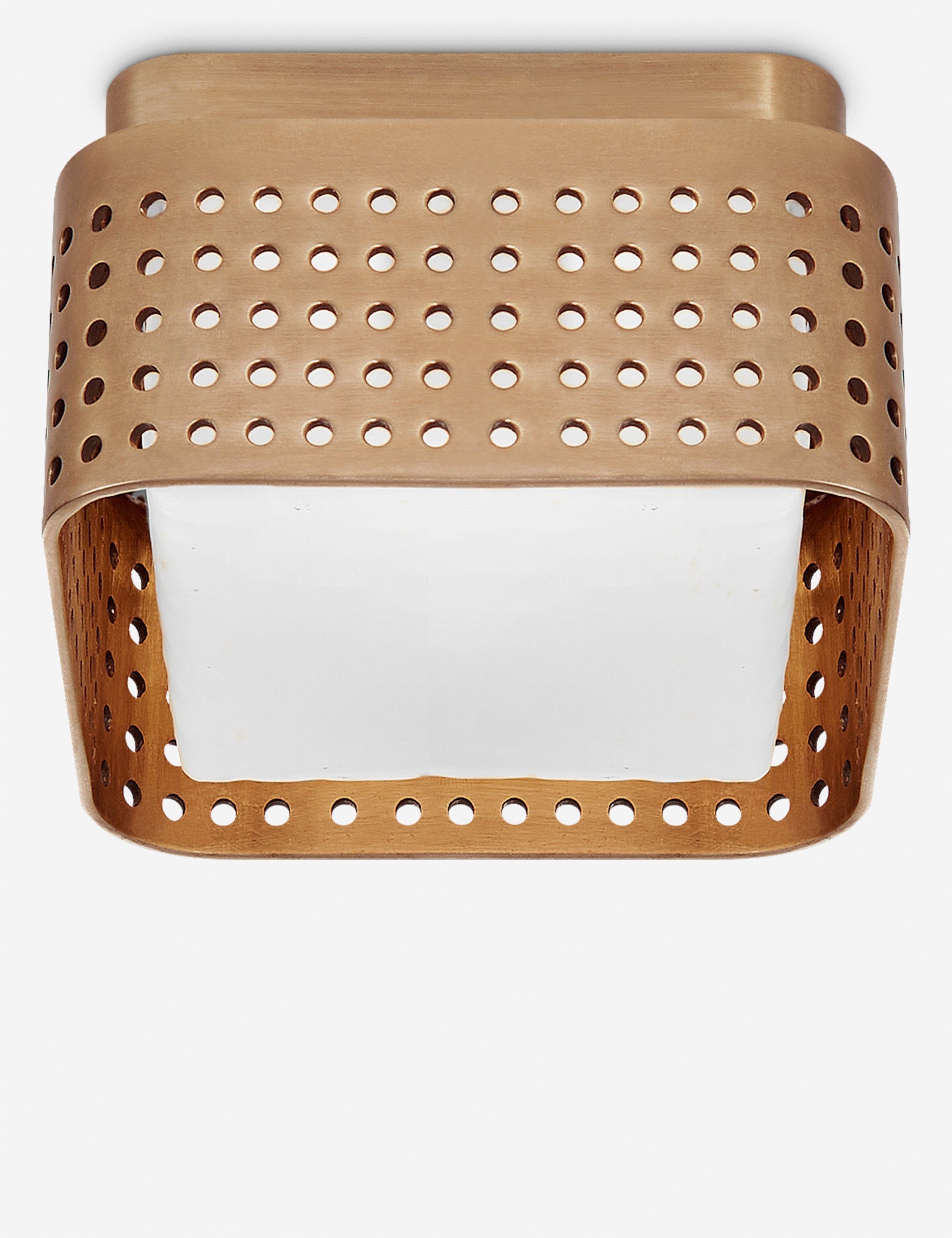 Lulu and Georgia Precision Solitaire Square Mini Flush Mount Light by Kelly Wearstler