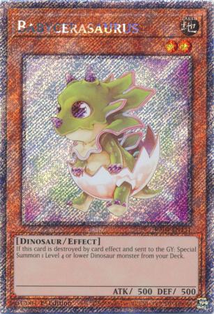 Yu-Gi-Oh! Babycerasaurus - RA04-EN131 - Platinum Secret Rare - 1st Edition