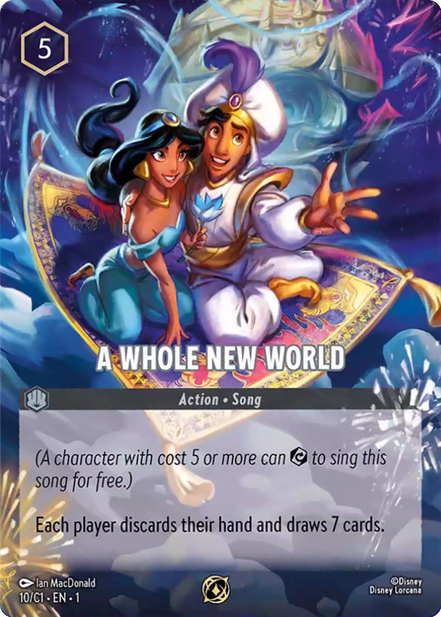 C1 disney lorcana – A Whole New World - 10/C1 [Disney Lorcana Promo Cards] [Non-Foil]