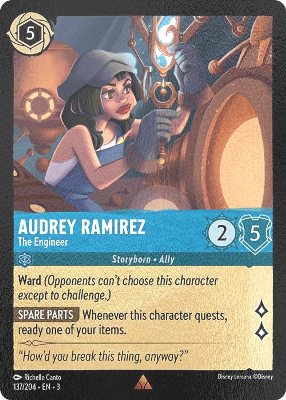 Lorcana Audrey Ramirez - The Engineer - 137/204 [Into the Inklands] [Cold Foil]