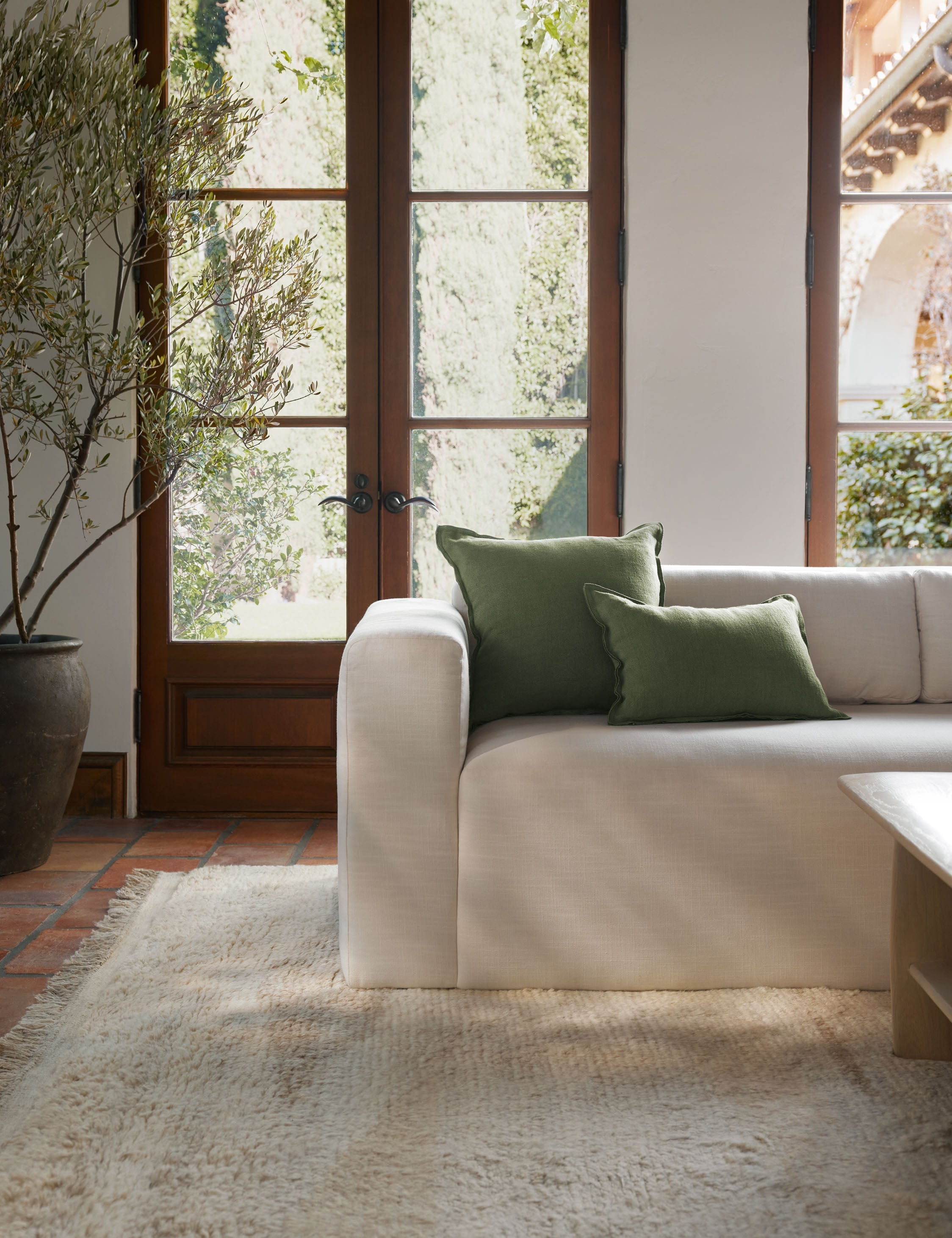 Lulu and Georgia Arlo Linen Pillow - view 16