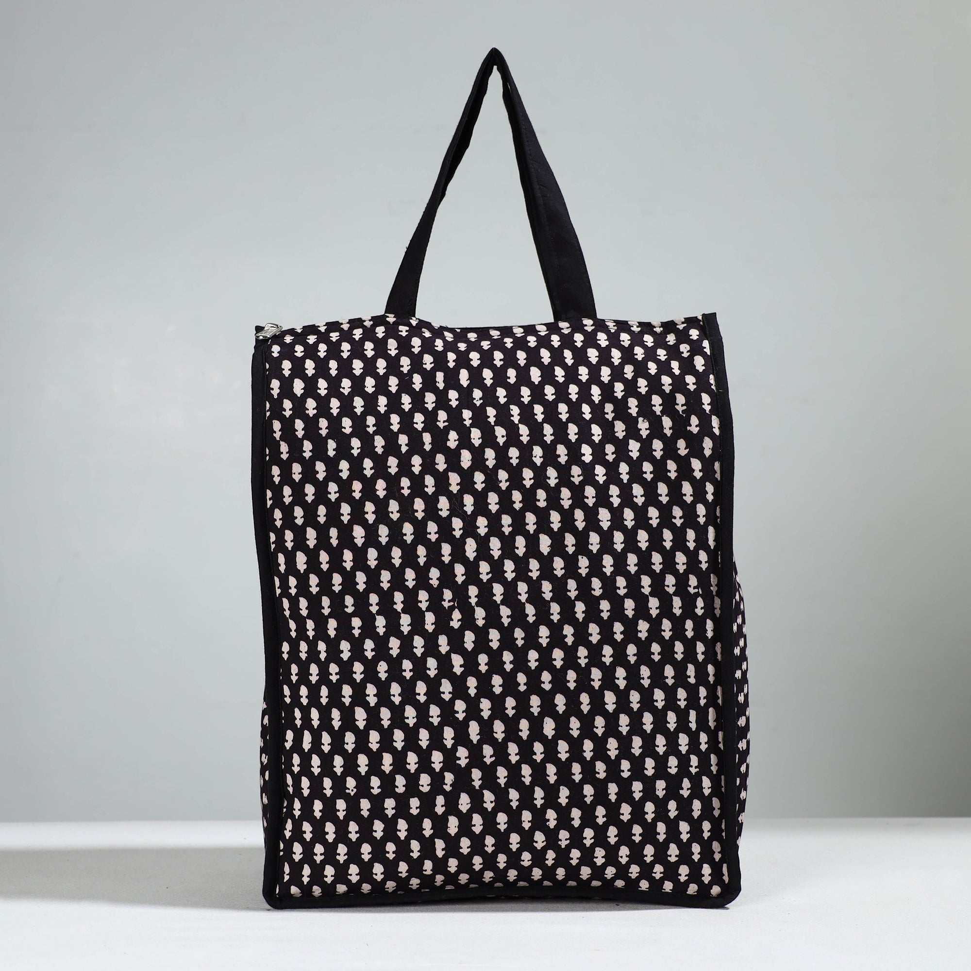 NOORI BAZAR Black - Handcrafted Cotton Shopping Bag 27