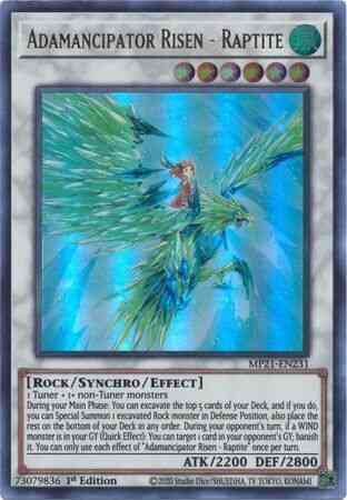 Yu-Gi-Oh! Adamancipator Risen - Raptite - MP21-EN231 - Ultra Rare - 1st Edition