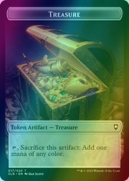 Magic Boo Token (09) // Treasure Token (17) [Commander Legends: Battle for Baldur's Gate: Tokens] [Foil] - view 2